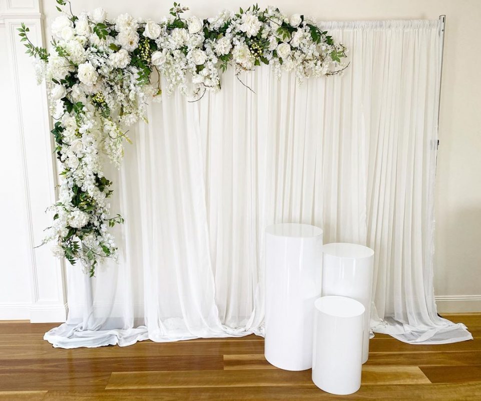 Heavy-Duty Pipe Backdrop - MagicFlowersEventRentals | Event and Party ...