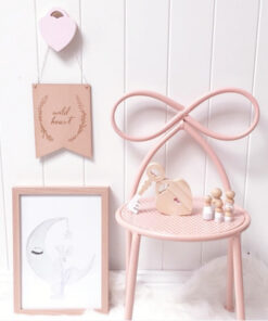 image of blush pink bow chairs