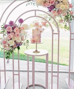 image of tiana pink metal arches