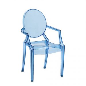 blue ghost chair