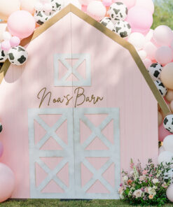 image of a Pink Barn House