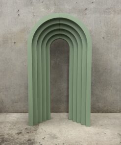 image of a 3D Sage Green Layered Arch