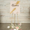 image of Custom Welcome Sign & Flowers