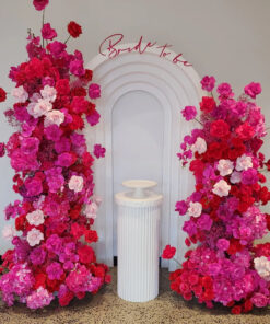 image of a bride to be fuchsia package