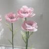 image of 3 Blush Pink Silk Flowers