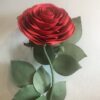 image of a 1 Red Rose on metal stand