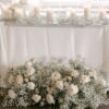 image of Baby breath & roses arrangement