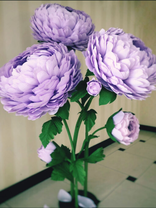 3 Purple Giant Flowers